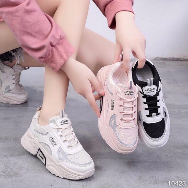 Giày thể thao nữ sneaker Fashion phản quang cực đẹp