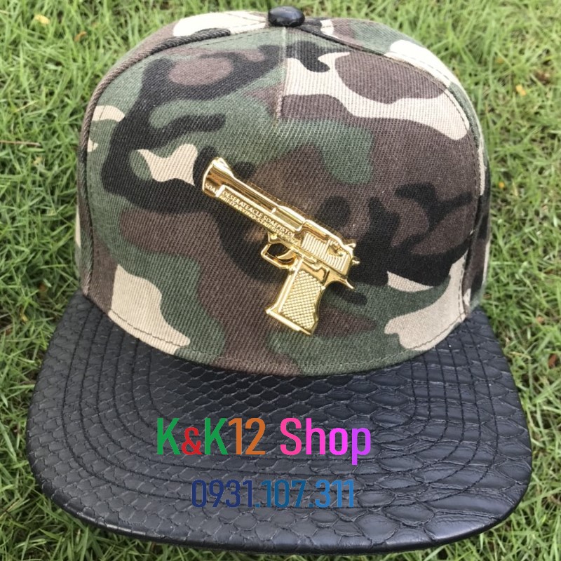 [ Độc quyền] Mũ HIPHOP bản ngụy trang, logo siêu ngầu, thời trang trẻ, thời trang hiện đại phù hợp cho Nam và Nữ