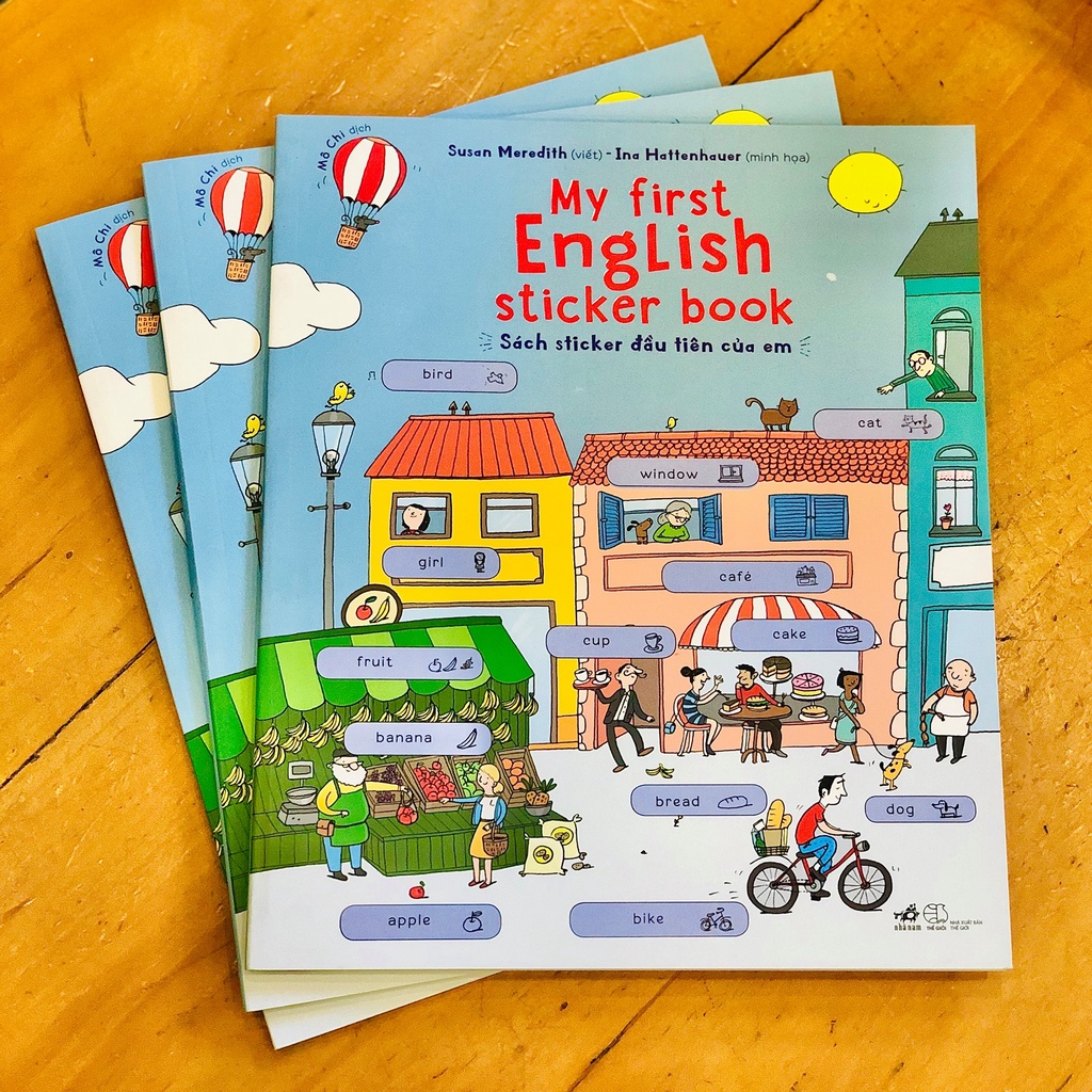 Sách - My First English Sticker Book - Sách Sticker Đầu Tiên Của Em (Nhã Nam)