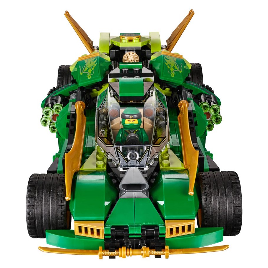 Đồ Chơi Lắp Ráp Kiểu LEGO Ninjago Mô Hình Xe Đua Bóng Đêm Lloyd Night Chariot ZM4013 Với 442 Mảnh Ghép