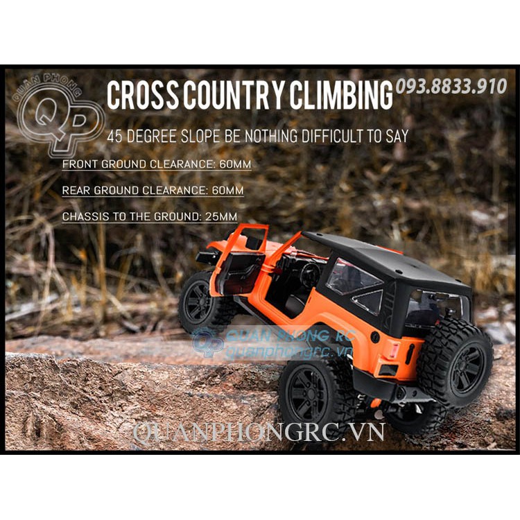 Xe F1 Jeep tỷ lệ  1:14 2.4G 4WD RC Off Road có đèn led