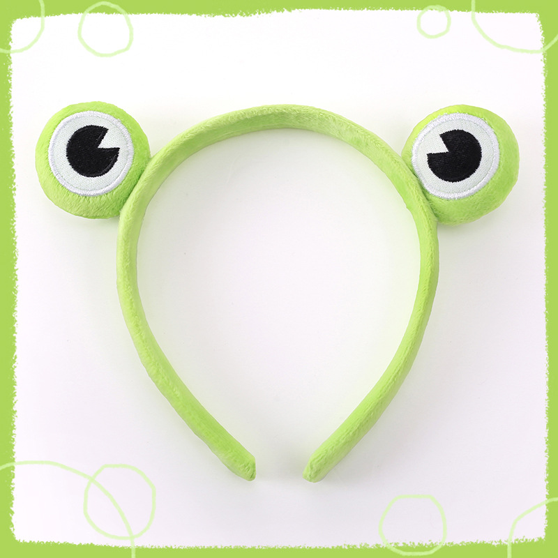 Băng đô họa tiết chú ếch hoạt hình phong cách Hàn Quốc dễ thương