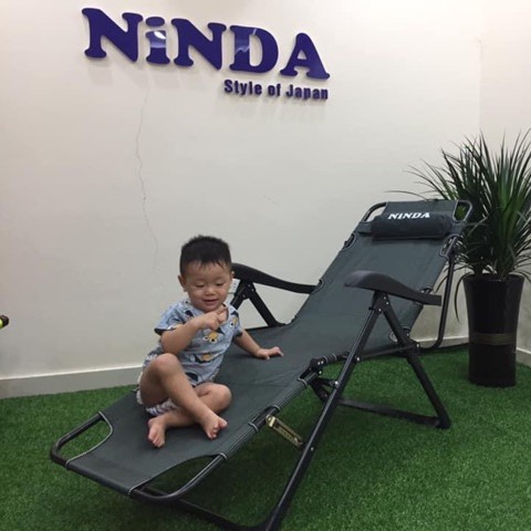 Ghế xếp thư giãn dựa ngả lưng NiNDA G930 gấp gọn tiện lợi bảo hành 02 năm
