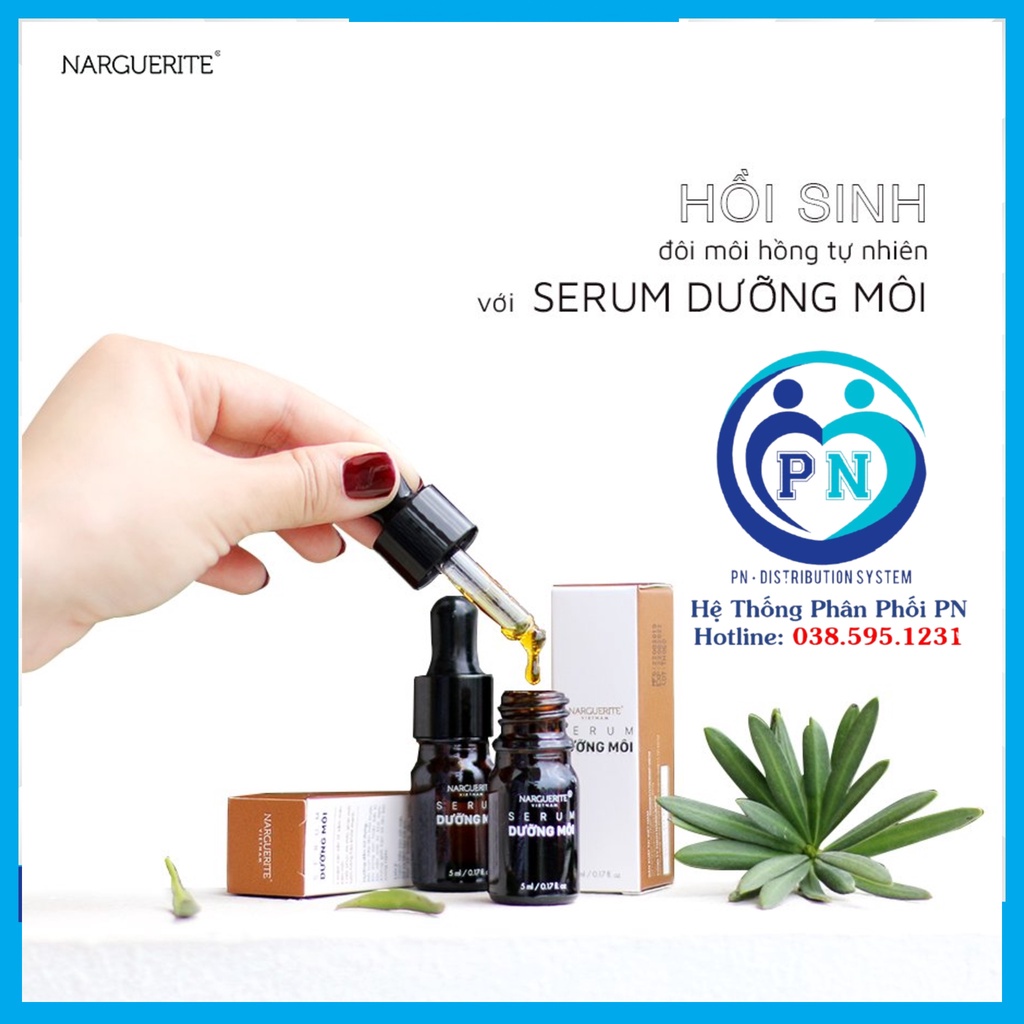 SERUM GIẢM THÂM MÔI, DƯỠNG MÔI MỀM MỊN NARGUERITE (5ml)