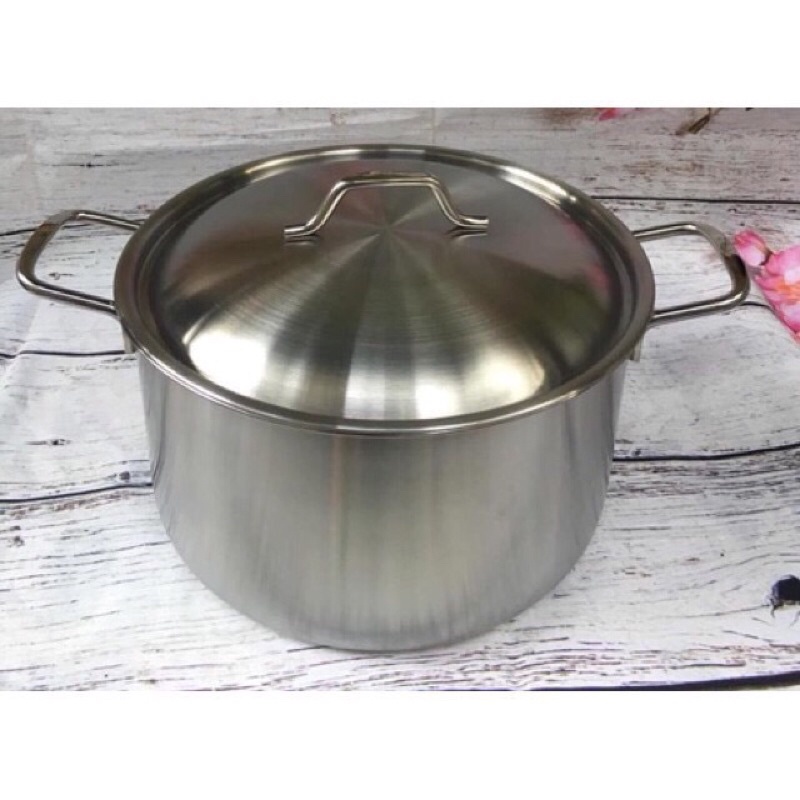 Nồi luộc gà inox 430 size 28-30cm đun bếp từ
