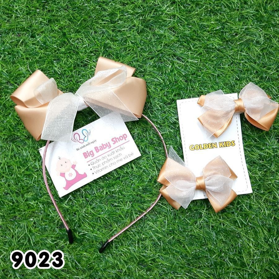 Set Cài Và Kẹp Tóc Nơ Bé Gái Nhiều Mẫu