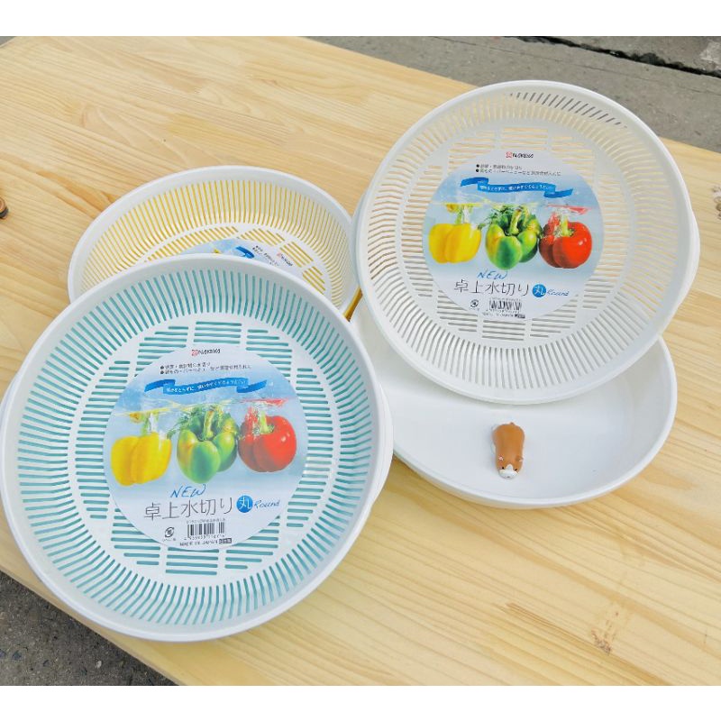 Giá đựng hoa quả 2 lớp hình tròn chuẩn Nhật