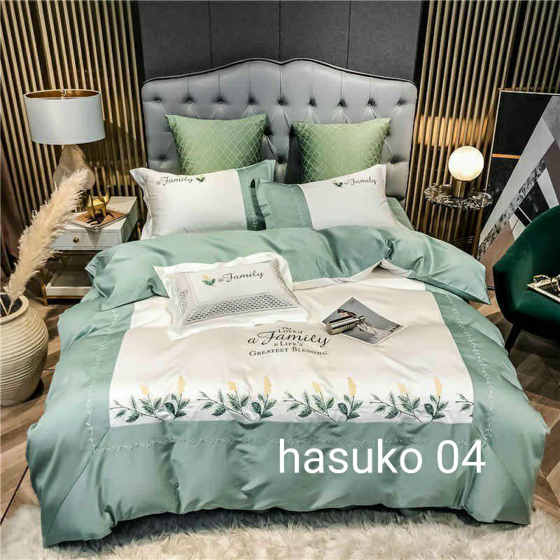 Bộ chăn ga gối lụa tencenl 60S thương hiệu