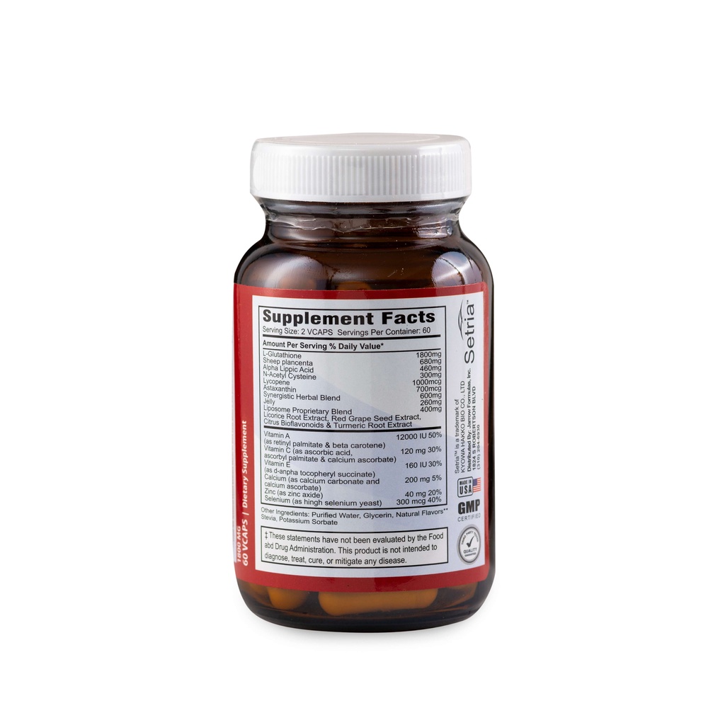Trắng da Glutathione 1800mg Mỹ, Làm đẹp nâng tông Chống Oxy hoá Tàn nhang, 60 Viên