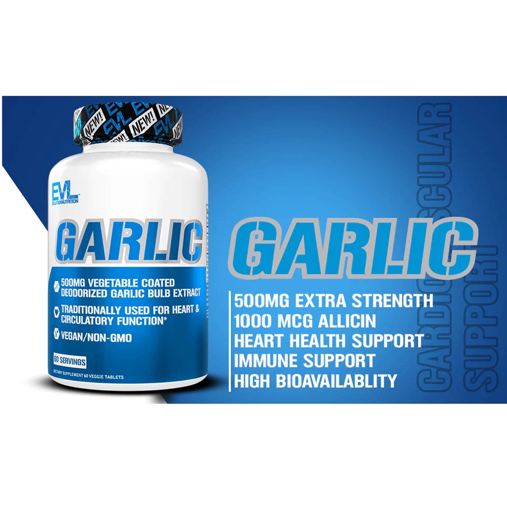 EVL Garlic Viên Dầu Tỏi Tăng Sức Đề Kháng, Giảm Bệnh Vặt Từ Mỹ