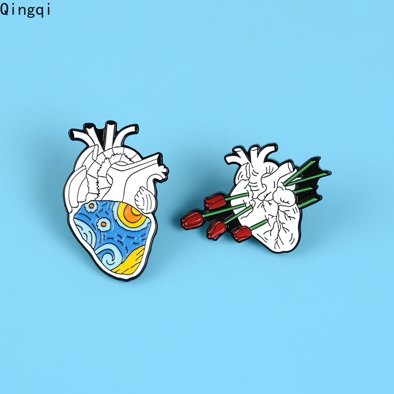 Huy hiệu cài áo Miss Zoe hình trái tim độc đáo