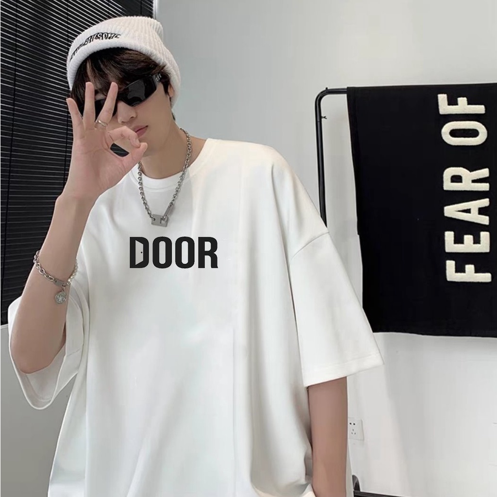 Áo thun tay lỡ form rộng nam nữ unisex DOOR vải dày mịn 2022T3450