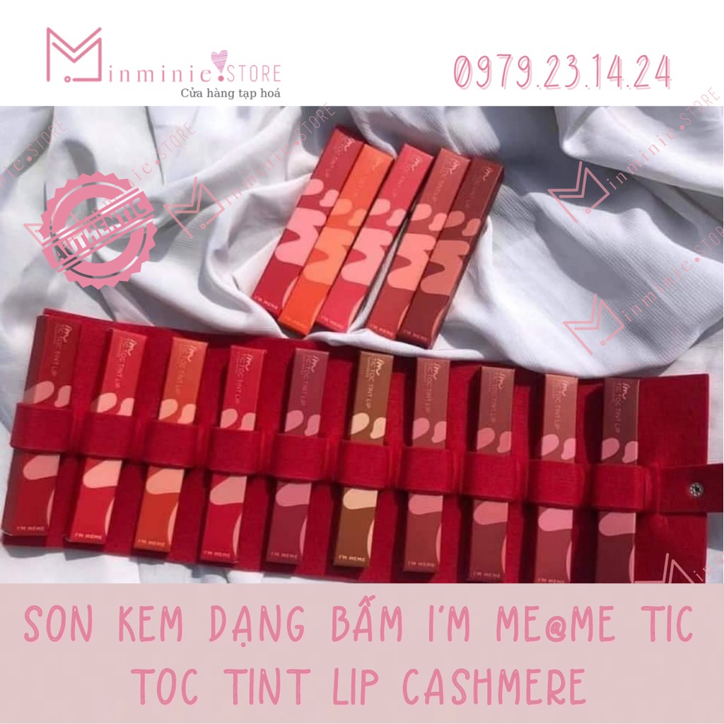 Son Kem Dạng Bấm I'M MEME TIC TOC Tint Lip Cashmere