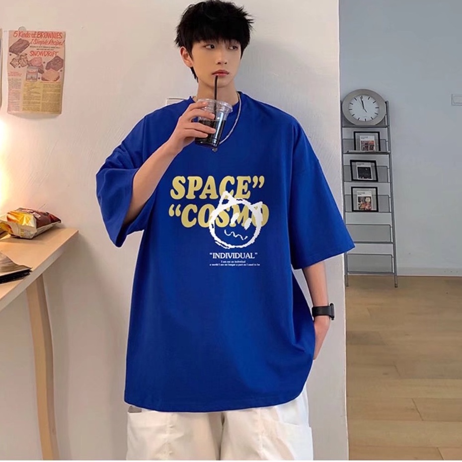 Áo Thun Tay Ngắn Cổ Tròn In Họa Tiết Phong Cách Hip hop Thời Trang Cho Nam