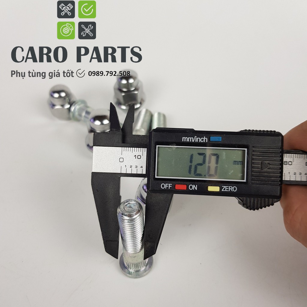 Ốc lốp, ốc lazang, Ecu, Bulong, Ê cu, Bu lông xe Kia và Hyundai: i10, Monring, Santafe, Accent, K3, Cerato, Rio, Sorento