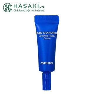 Kem Dưỡng Mamonde Phục Hồi Và Làm Dịu Da Nhạy Cảm Blue Chamomile Soothing Repair Cream (Mini Size) 5ml