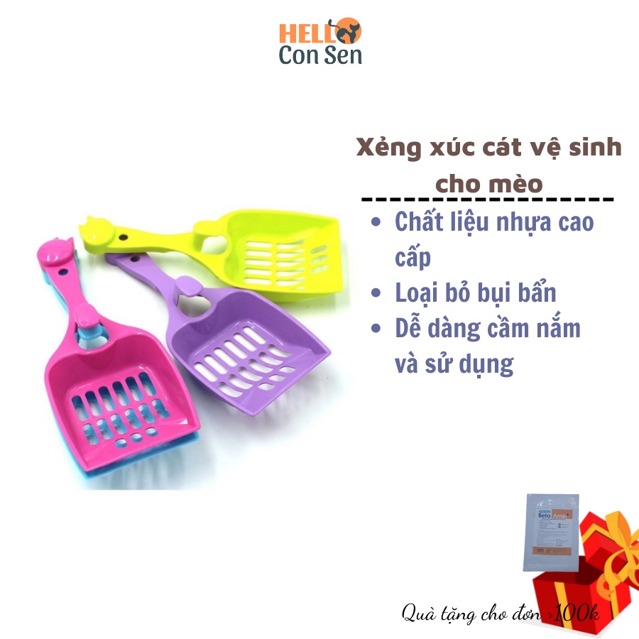 Xẻng nhựa nhỏ gọn dọn dẹp chất thải dành cho thú cưng chó/ mèo