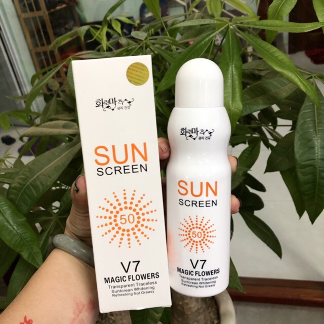 Xịt chống nắng Hàn Quốc Sun Screen V7 [Thanh Xuân - chuyên sỉ]