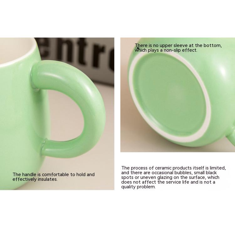 Cốc Sứ Uống Cà Phê Có Nắp Đậy Hình Khủng Long Dễ Thương