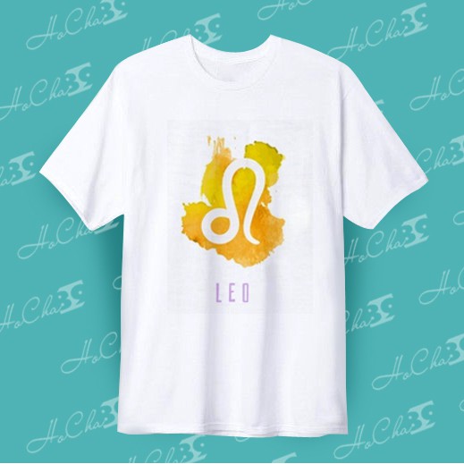 Áo thun CUNG HOÀNG ĐẠO - SƯ TỬ (Leo) | mẫu 1 | Vải Dày Mịn - MAY Dây Cổ Cao Cấp ( có Hình Thật )