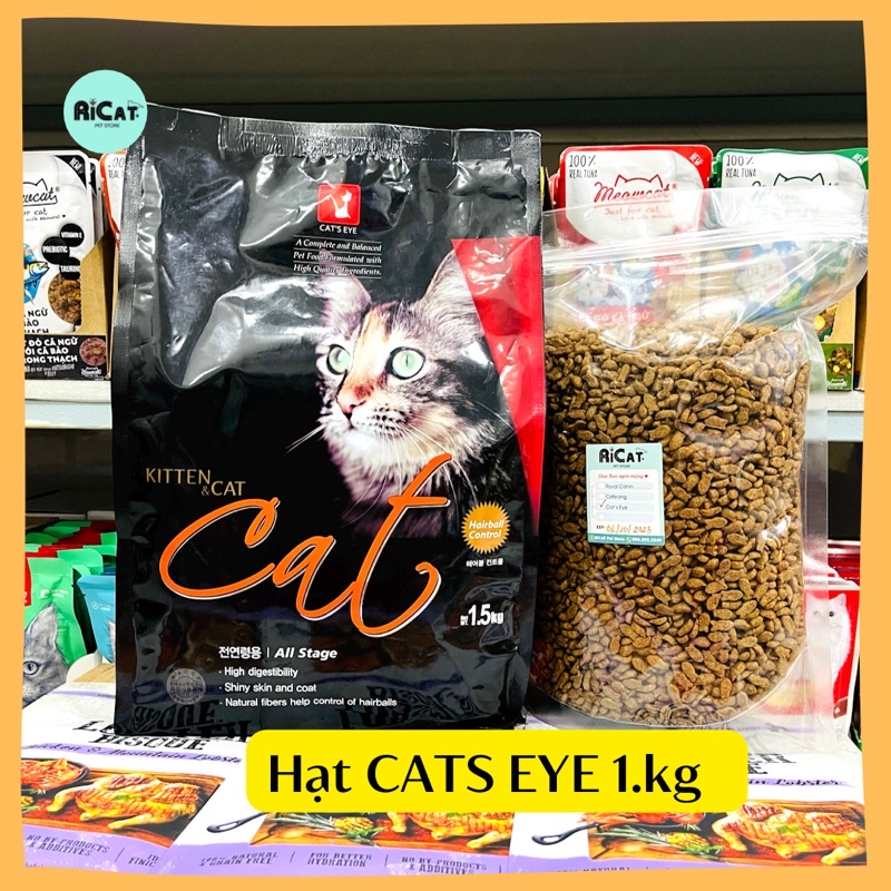 Thức Ăn Hạt cho Mèo CATS EYE Hàn Quốc - Túi 1kg