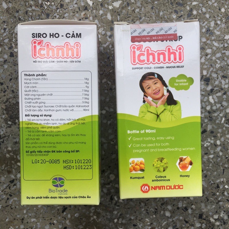 Siro ho cảm Ích Nhi chai 90ml - Giúp giải cảm, giảm ho, tiêu đờm, tăng sức đề kháng cho trẻ - cvspharmacy
