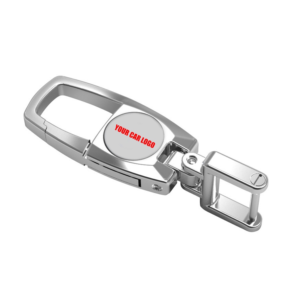 Móc Khóa Kim Loại Hình Logo Xe Hơi Honda Au-Di Benz Ford