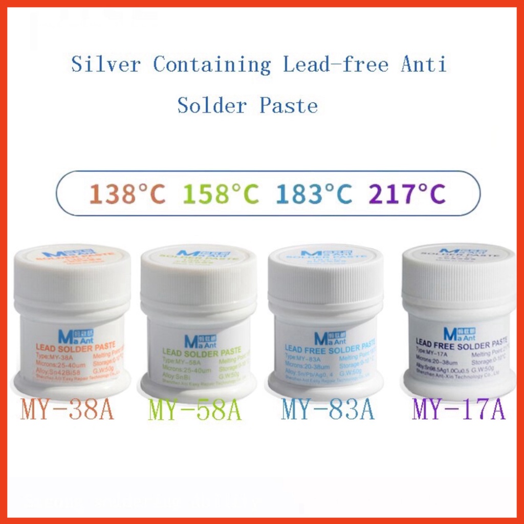 Thiếc hàn bột MaAnt Solder Paste  50g