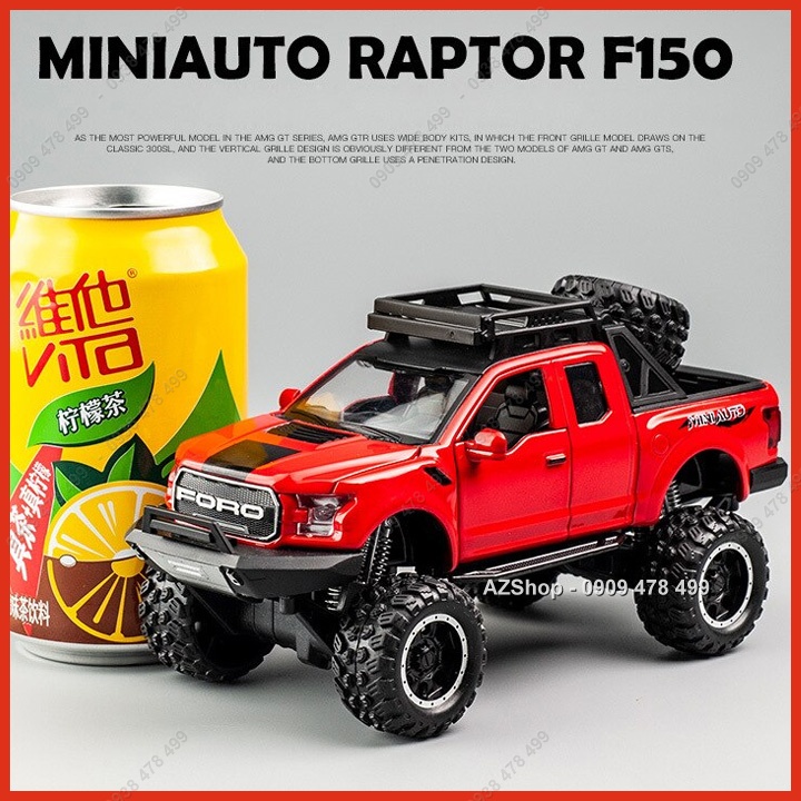 Xe Mô Hình Kim Loại Bán Tải Ford F150 Offroad  Tỉ Lệ 1:32 - Vua Địa Hình