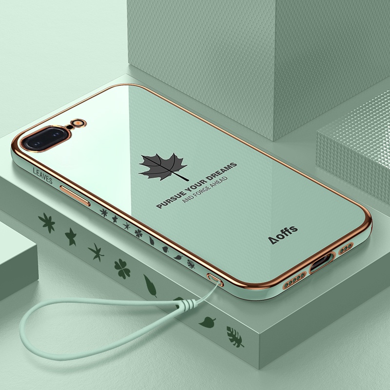 Ốp điện thoại TPU hình lá phong độc đáo For iPhone 13 13 Pro Max iPhone 7 Plus 8 Plus 6 Plus 6s Plus iPhone 11 11 Pro Max iPhone 12 Camera Protection Anti Fall Soft Casing