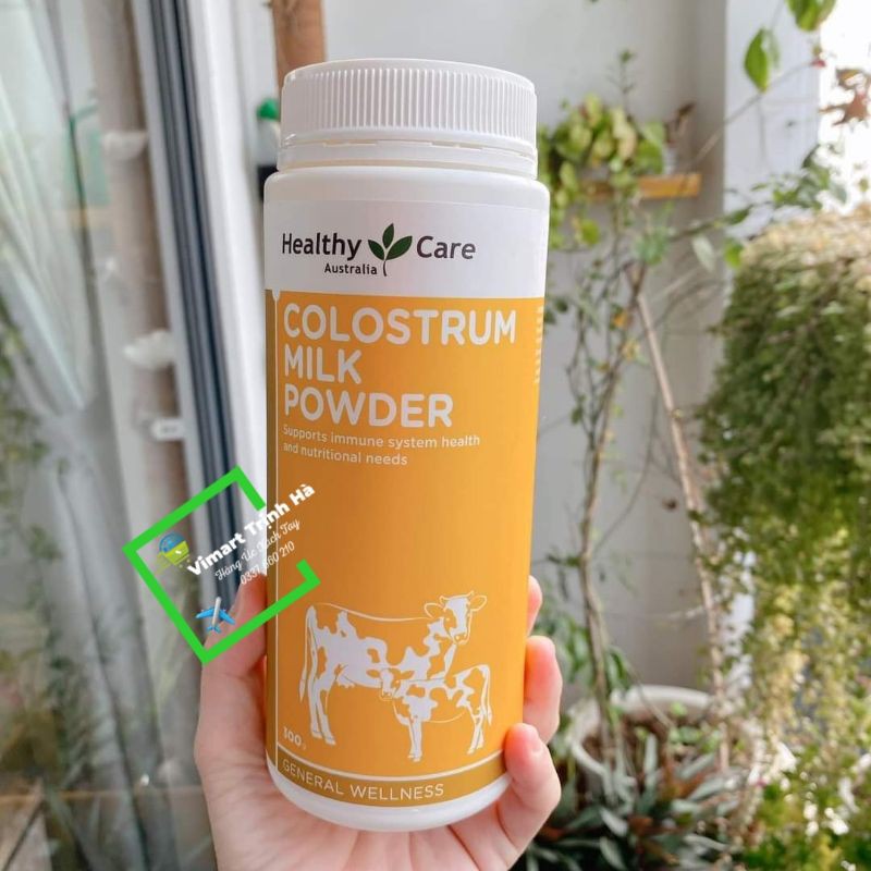 Sữa bò non Healthy Care Colostrum Milk Powder Úc hộp 300gr mẫu mới