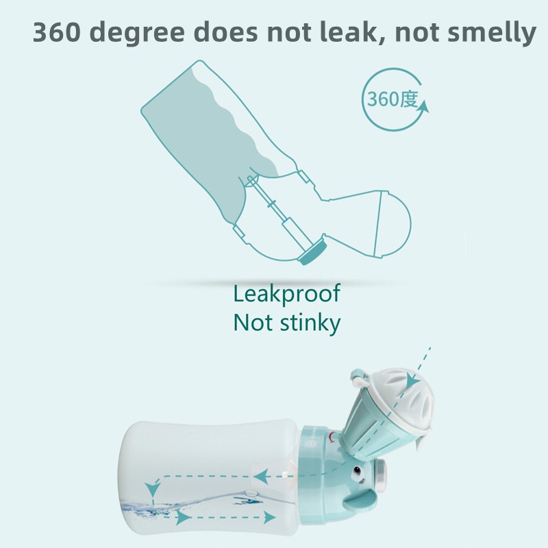 Bình Đi Vệ Sinh Cho Bé Trai Bé Gái Đi Du Lịch Ngoài Trời Chống Tràn Nhỏ Gọn