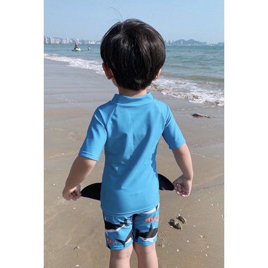Bộ bơi bé trai họa tiết cá mập❤️ Sét bơi 3 chi tiết cho bé