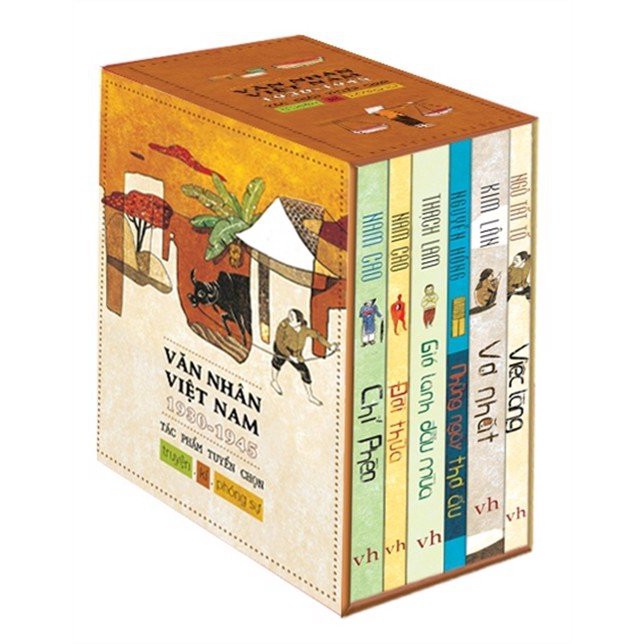 Sách: Combo Văn Nhân Việt Nam 1930 - 1945 _ Tác Phẩm Tuyển Chọn Truyện - Kí - Phóng Sự  (Hộp 6 Cuốn)