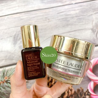 Bộ đôi Estee Lauder serum phục hồi da chống lão hóa Advanced Night Repair và kem dưỡng đa chức năng Supreme