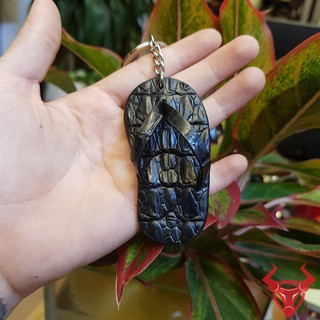 Móc Khóa Da Cá Sấu Đôi Dép Mini MKD01C