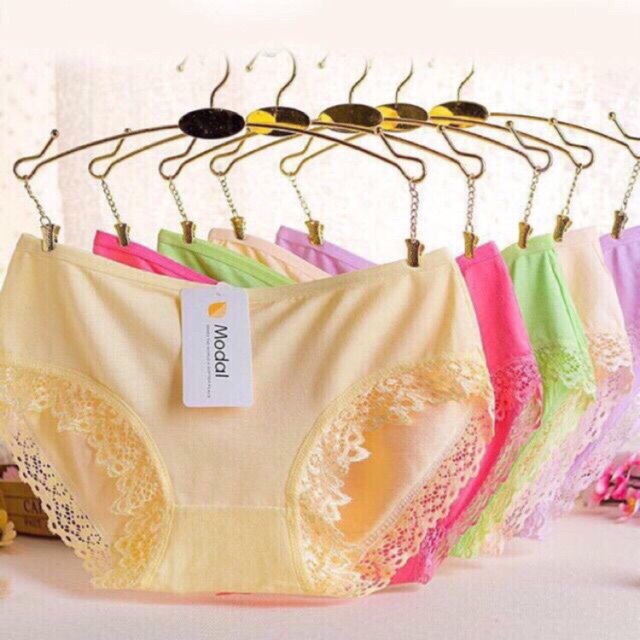 Quần Lót Ren Modal Cotton Cao Cấp