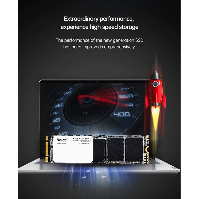 Ổ cứng SSD Netac M2.SATA 128Gb/256Gb/512Gb. Bảo hành 3 năm