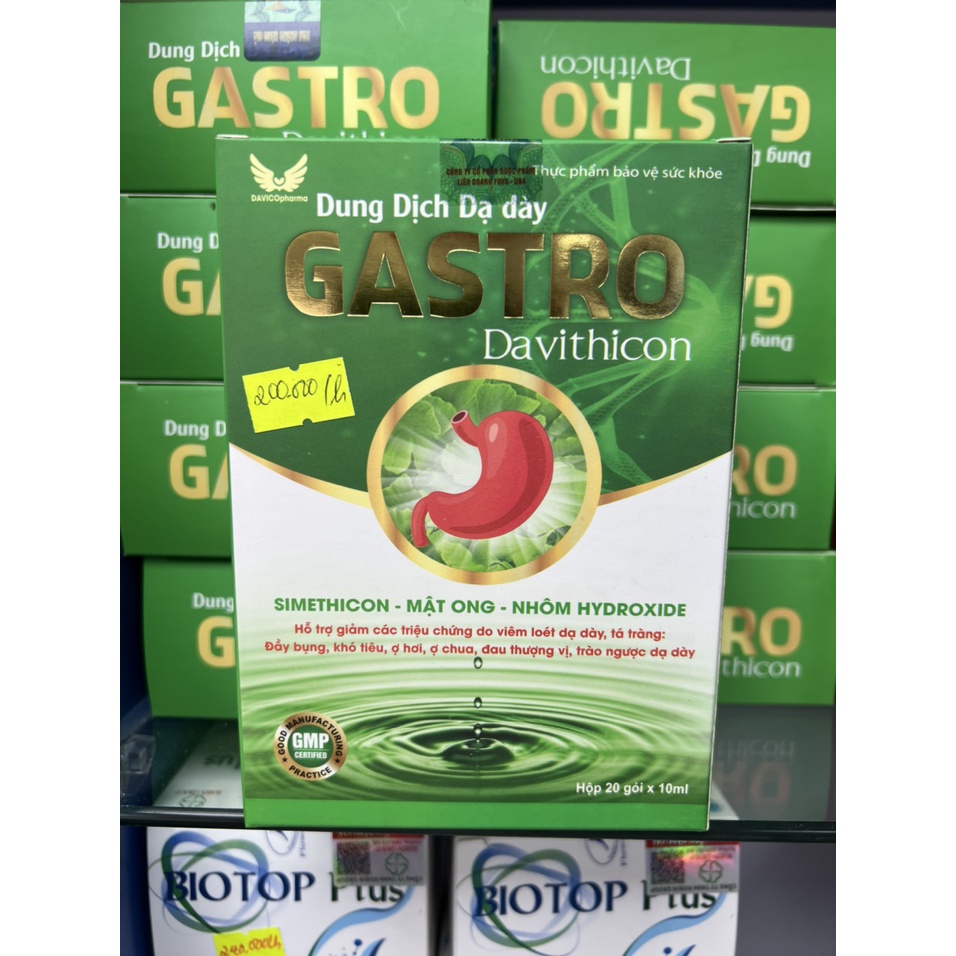 Dung Dịch Dạ Dày Gastro Davitthicon Giảm Ợ Chua Trào Ngược Dạ Dày
