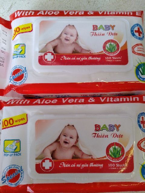 Combo 15 gói giấy ướt Baby wipes