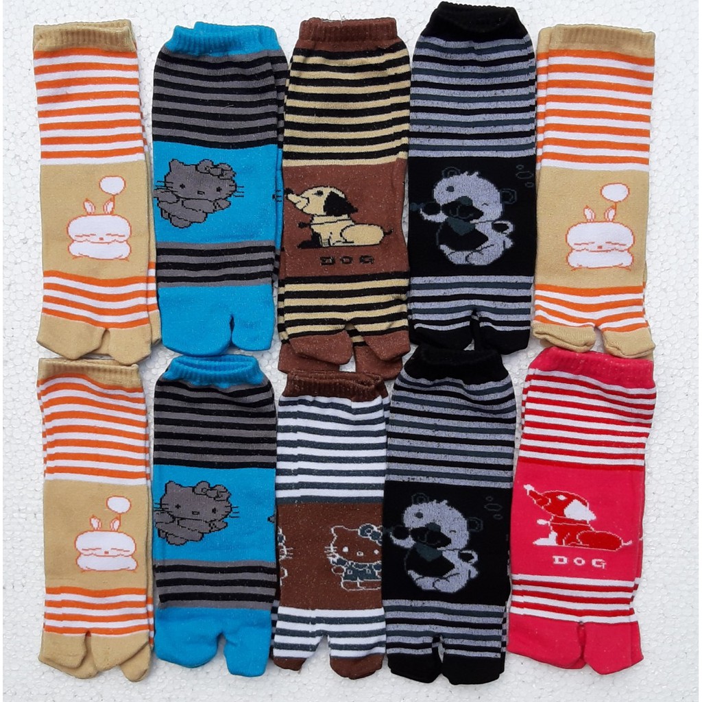 Bộ 10 đôi vớ nữ xỏ ngón Thun Cotton ( Nhiều màu)