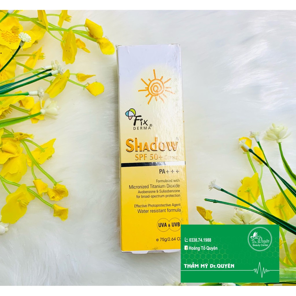 [CHÍNH HÃNG] Kem chống nắng Fixderma Shadow SPF 50+++ dùng cho cả trẻ em và người lớn