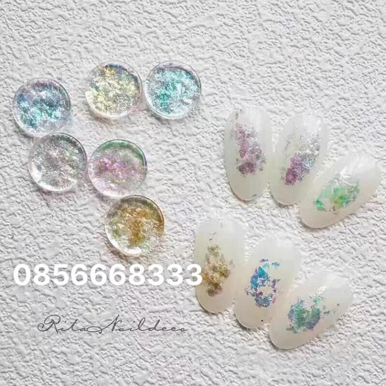 Set nhũ khổng tước trang trí móng