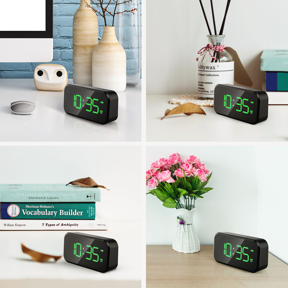 Đồng Hồ Báo Thức Điện Tử Có Đèn Led 5v 2a Snooze Time: 5 Phút