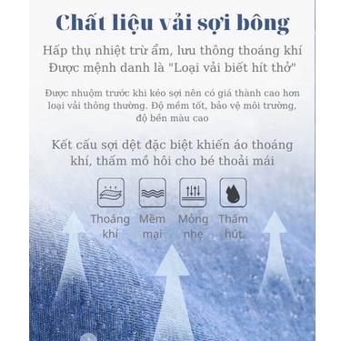 12-45kg Bộ cotton xước cộc tay quần lửng hè cho bé trai bé gái hãng Mamdadkids #kẻngang