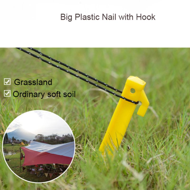 Cọc Dựng Lều Bằng Hợp Kim Nhôm ABS Đa Năng Cho Hoạt Động Cắm Trại Ngoài Trời