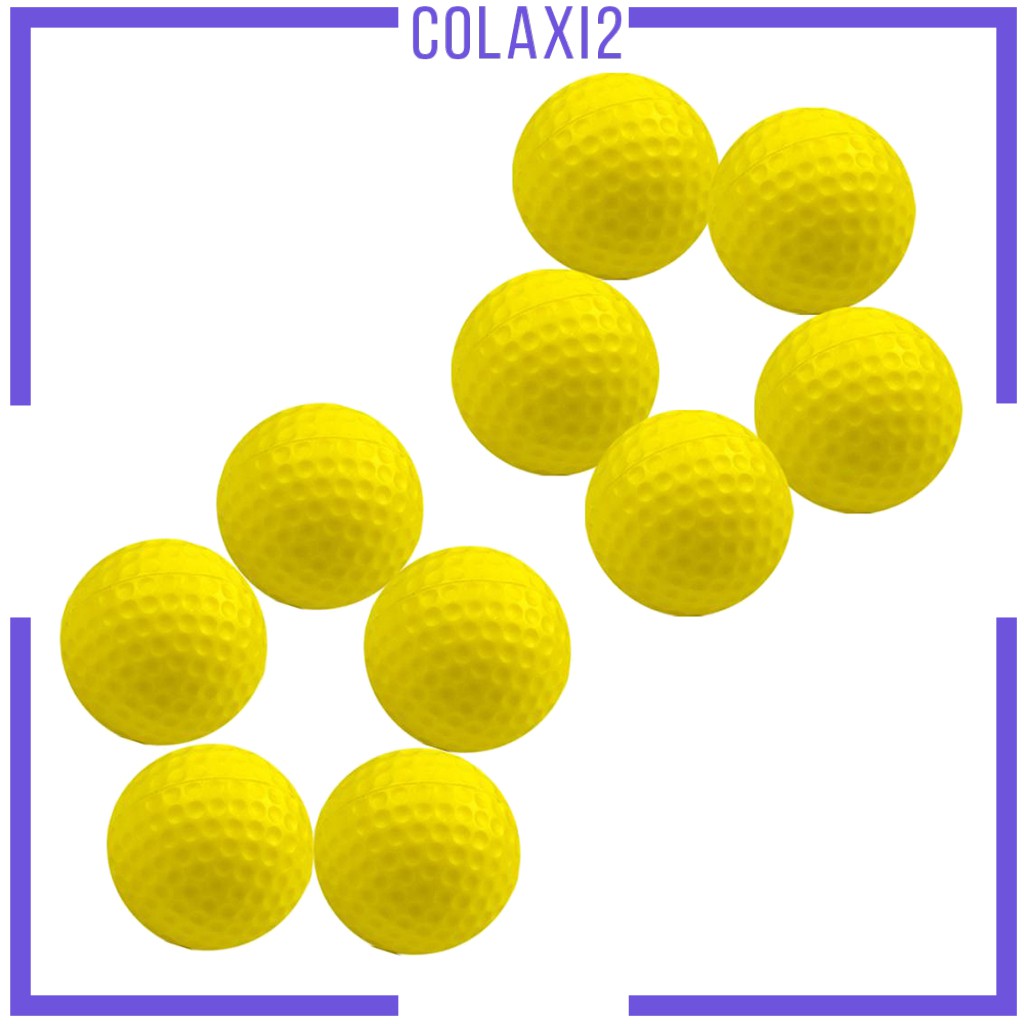 Set of 10 Golf Practice Ball Outdoor Sports PU 1.65inch for Training Aid