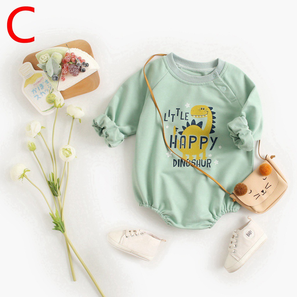 Áo Liền Quần Sanlutoz Họa Tiết Hoạt Hình Thời Trang Cho Trẻ Sơ Sinh