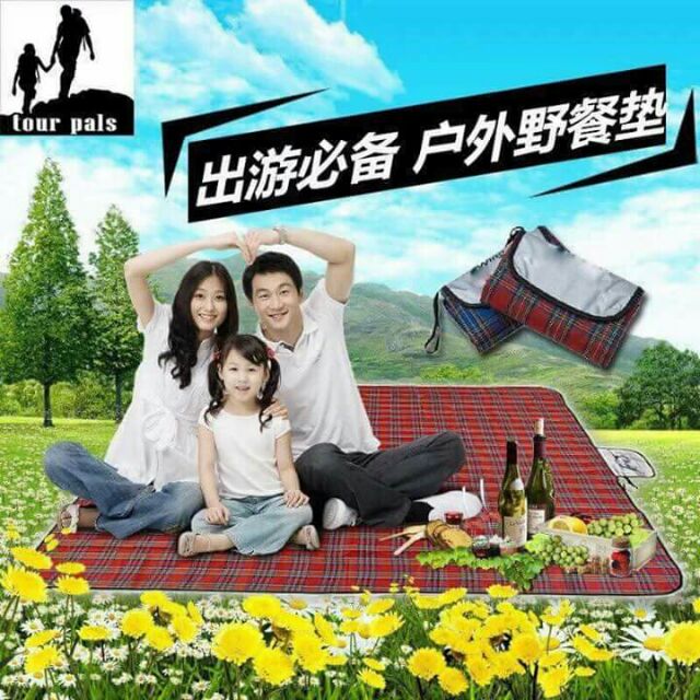 Thảm picnic gấp gọn/ thảm du lịch, dã ngoại gấp gọn