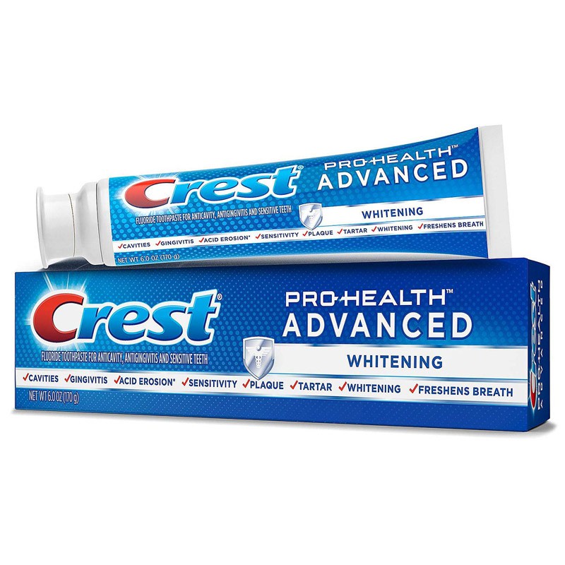 Kem đánh răng Crest Pro Health Advanced Whitening 170g - Date 2024